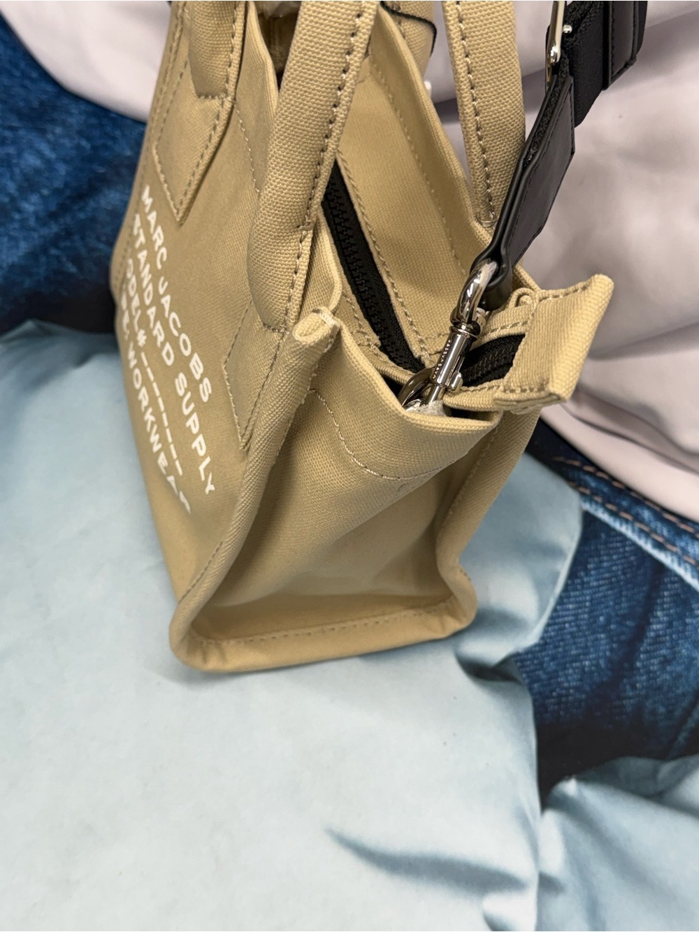 (new+tag) The Marc Jacobs canvas supply crossbody bag beige khaki tan - Picture 14 of 17